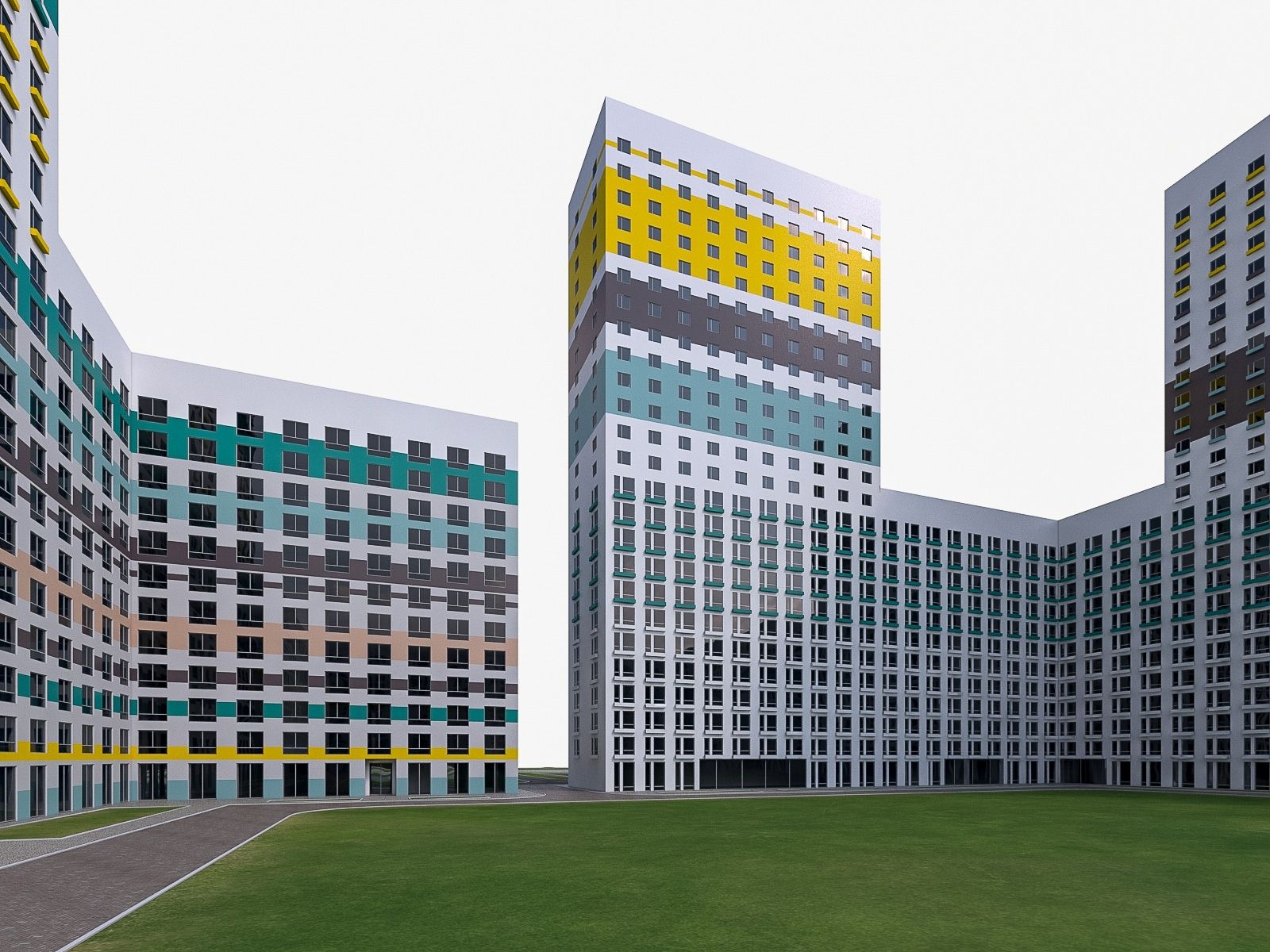 Before & After Examples - AI Architectural Render Enhancement | Lumely